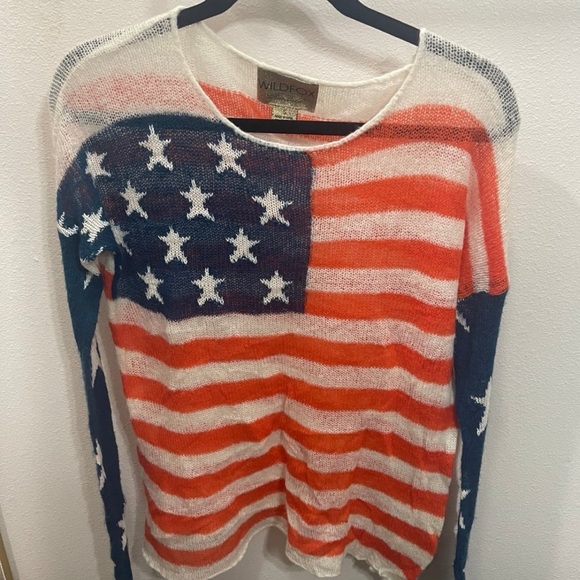 🇺🇸Rare 🇺🇸Wildfox Patriotic Knit Sweater - Picture 1 of 3